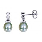 Boucles d'oreilles Perles Or.