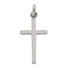 Pendentifs Croix Or blanc.