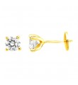 Boucles D'oreilles Or Jaune.