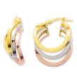 Boucles d'Oreilles Cr�oles 3 Ors