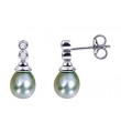 Boucles d'oreilles Perles Or.