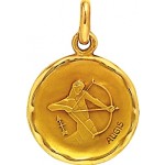 A-AUGIS M�daille Zodiaque Or jaune.SAGITTAIRE.