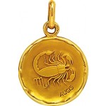 A-AUGIS M�daille Zodiaque Or jaune.SCORPION.