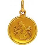 A-AUGIS M�daille Zodiaque Or jaune.VIERGE.