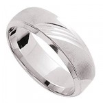 Alliance Homme Or blanc.