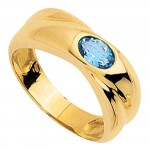 Bague Or jaune Topaze fine.