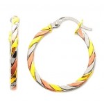 Boucles d'oreilles cr�oles 3 Ors.