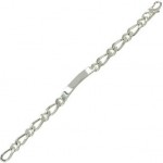 Bracelet Gourmette Identit� Argent.