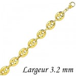 Cha�ne Grain de Caf� Or jaune massif