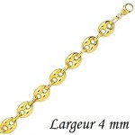Cha�ne Grain de Caf� Or jaune massif