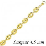 Cha�ne Grain de Caf� Or jaune massif