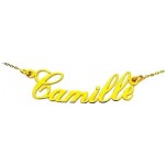 Collier Pr�nom Or Jaune Enfant.