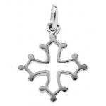 Croix Occitane Or Blanc.