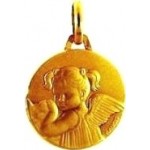 M�daille 16 mm - Fille aux couettes A-AUGIS