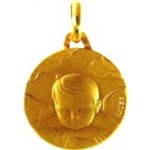 M�daille 16 mm - Mains crois�es A-AUGIS.
