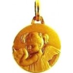M�daille 18 mm - Fille aux couettes A-AUGIS.