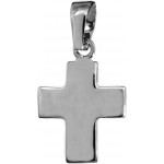 Pendentif Croix Or Blanc A. AUGIS.