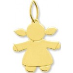 Pendentif Or jaune Fillette.
