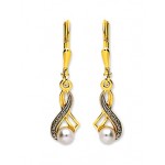 Perles d'eau douce Or Jaune.