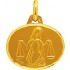 A-AUGIS M�daille Zodiaque Or jaune.BALANCE. 