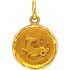 A-AUGIS M�daille Zodiaque Or jaune.CAPRICORNE. 