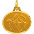 A-AUGIS M�daille Zodiaque Or jaune.SAGITTAIRE. 