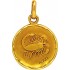 A-AUGIS M�daille Zodiaque Or jaune.SCORPION.