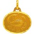 A-AUGIS M�daille Zodiaque Or jaune.SCORPION. 