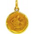 A-AUGIS M�daille Zodiaque Or jaune.VERSEAU.