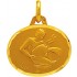 A-AUGIS M�daille Zodiaque Or jaune.VERSEAU. 