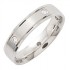 Bague Alliance Or Blanc Diamants 4.20grs - Bijoux Femme - Princesse Diamants.