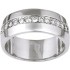 Bague Alliance de Mariage pour Femme Or Blanc - Princesse Diamants.