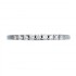 Demi Alliance de mariage 9 diamants serti griffes 0.18 carat(s)