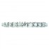 Demi Alliance de mariage 9 diamants serti griffes 0.26 carat(s)