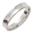 Alliance Homme Or blanc.