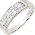 Alliance joaillerie Or blanc Diamants Princesse.