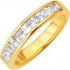 Alliance joaillerie Or jaune Diamants Princesse.