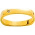 Alliance Or Jaune Carr�e Diamants.