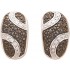 Boucles d'oreilles Diamants Saphirs Or Blanc.