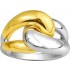 Bague 2 Ors double boucle - Princesse Diamants.