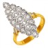 Bague 2 ors Diamants.