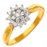 Bague de Fiancailles, Solitaire Bague Fian�ailles en Or Blanc et Or Jaune 0.40 carat(s)