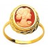 Bague cam�e or jaune.
