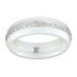 Bague C�ramique blanche, Or Blanc, Diamants.