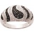 Bague Diamants Saphirs Or Blanc.