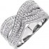 Bague Joaillerie Or Blanc Diamants.