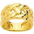 Bague Or Jaune Tresse 10 mm