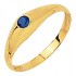 Bague Or jaune Saphir. 