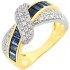 Bague Saphirs Diamants 2 Ors