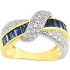 Bague Saphirs Diamants 2 Ors